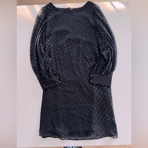 Lilly Pulitzer Maisel Metallic Silk Shift Dress.